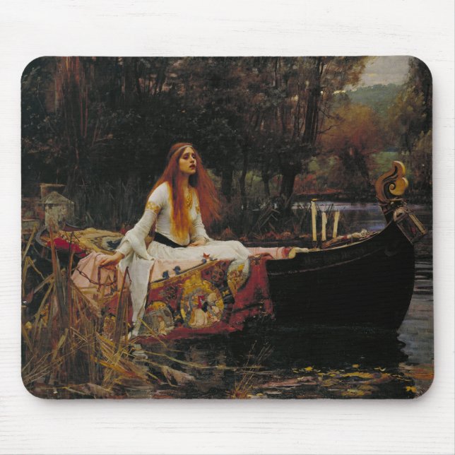 Mousepad Lady of Shallot - Pintura Pré-Raphaelite (Frente)