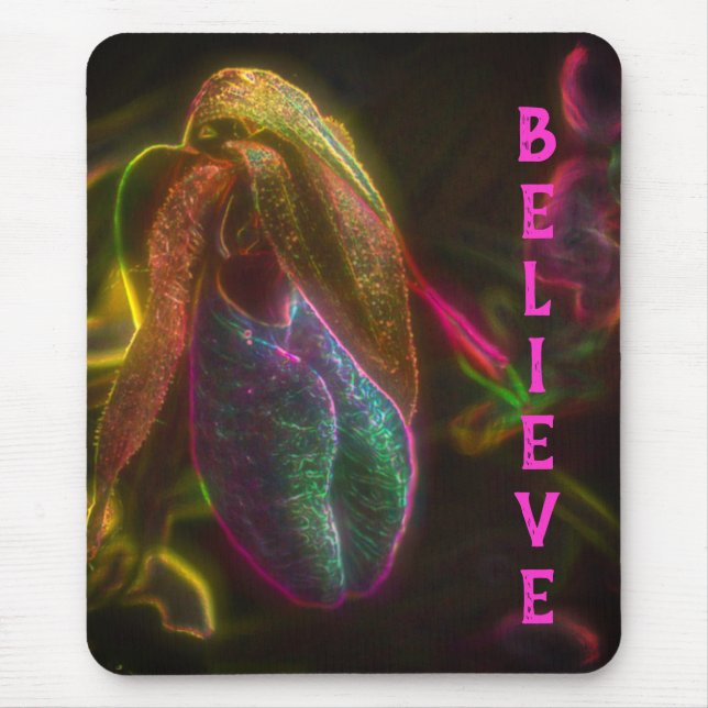 Mousepad Lady Slipper Acredita em Inspiração (Frente)