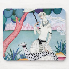 Mousepad Lady with Dalmatian Dog - Helen Dryden