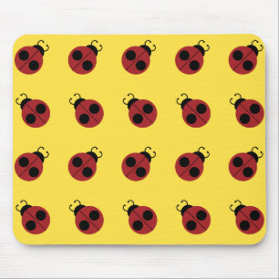Mousepad Ladybug 60s retro legal vermelho
