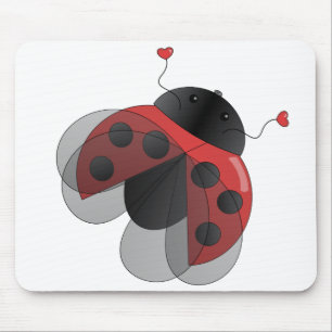 Mousepad Ladybug com Wings Opern