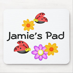 Mousepad Ladybug e Flores