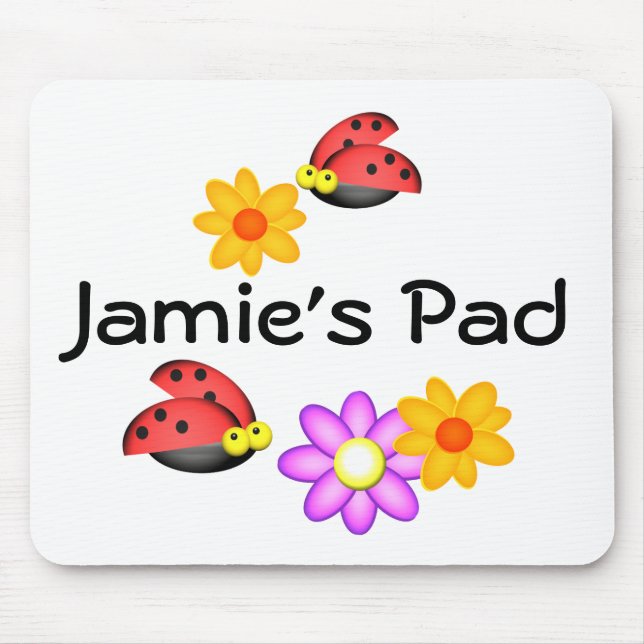 Mousepad Ladybug e Flores (Frente)