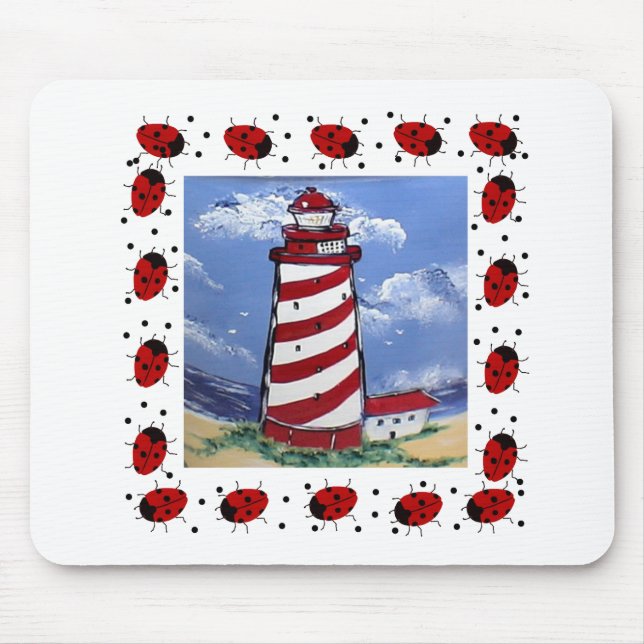 Mousepad Ladybug Lighthouds (Frente)