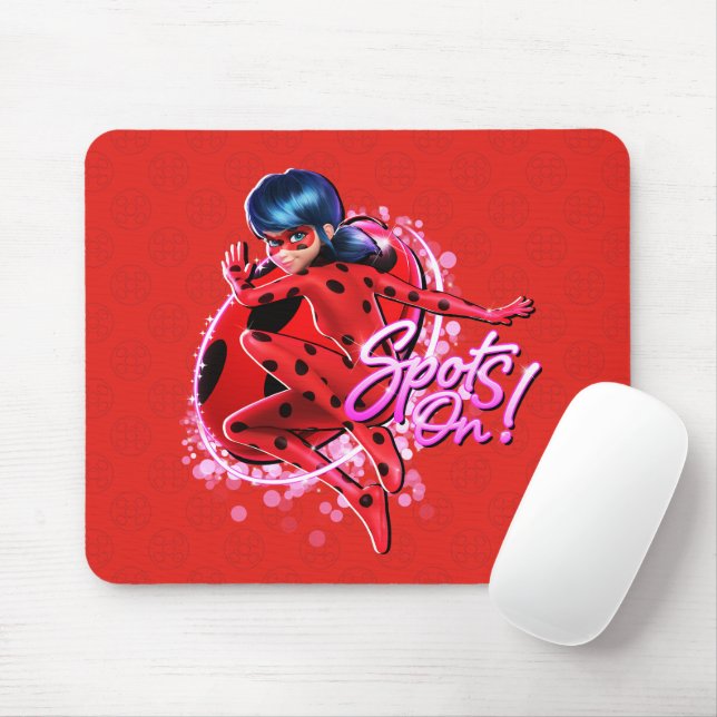 Mousepad Ladybug Miraculoso | Pontos No Gráfico (Com mouse)