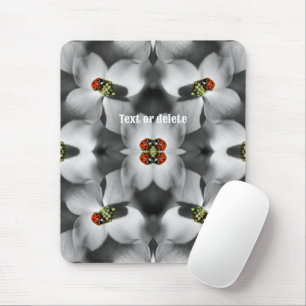 Mousepad Ladybug Na Dogwood Flower Nature Personalizado