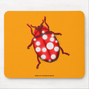 Mousepad LadyBug presentes para borbulhadores e jardineiros