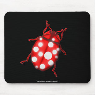 Mousepad LadyBug presentes para borbulhadores e jardineiros