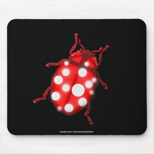 Mousepad LadyBug presentes para borbulhadores e jardineiros (Frente)