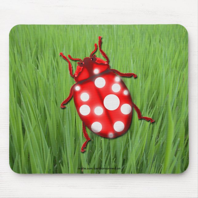Mousepad LadyBug presentes para borbulhadores e jardineiros (Frente)