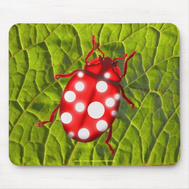 Mousepad LadyBug presentes para borbulhadores e jardineiros (Frente)