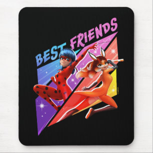 Mousepad Ladybug & Rena Rouge Melhores Amigos