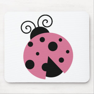 Mousepad Ladybug Rosa