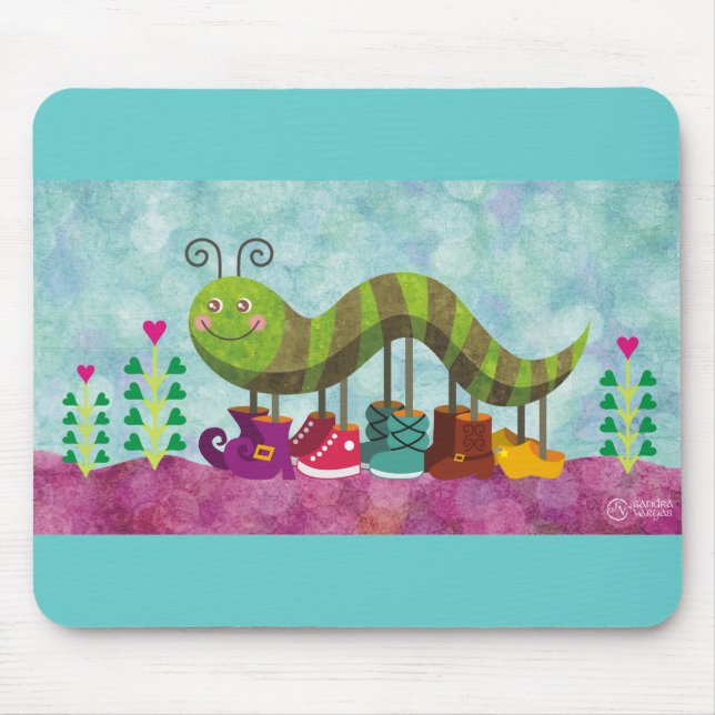 Mousepad lagarta caprichosa (Frente)