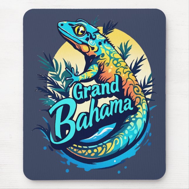 Mousepad Lagartixa do Caribe da Grande Bahama (Frente)