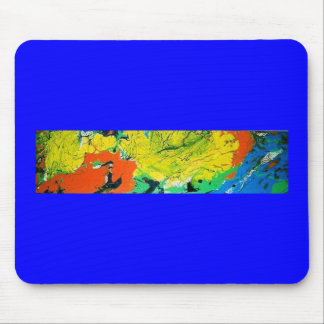 Mousepad Lagarto Laranja com Afro Amarelo