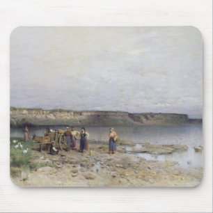 Mousepad Lago Balaton com a costa de Akarattya, 1885