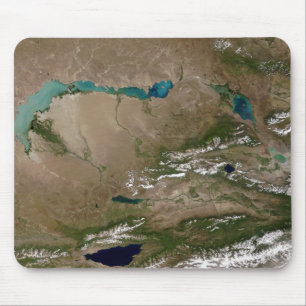 Mousepad Lago Balkhash em Kazakhstan oriental