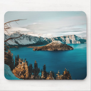 Mousepad Lago Crater do sul do Oregon  