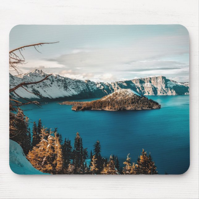 Mousepad Lago Crater do sul do Oregon (Frente)