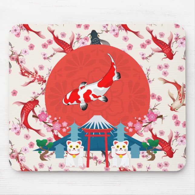 Mousepad Lago de Koi (Frente)