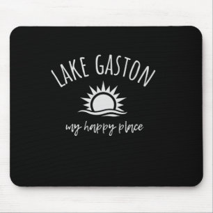 Mousepad Lago Gaston Meu Lugar Feliz Barco Pesca Acampament