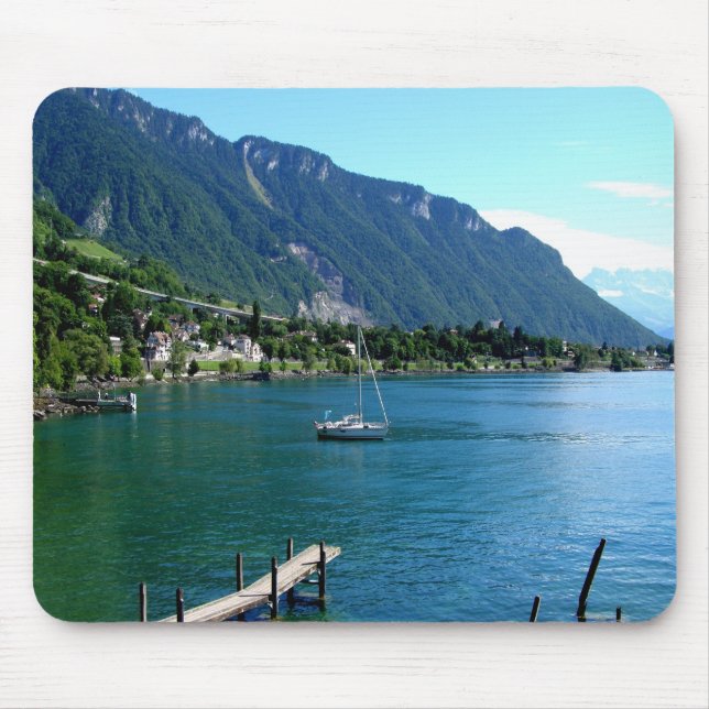 Mousepad Lago Genebra no Verão (Frente)