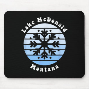 Mousepad Lago Mcdonald Montana Snowflake Christmas Winter S