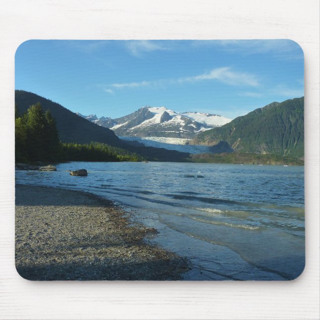 Mousepad Lago Mendenhall na paisagem de Juneau Alasca (Frente)