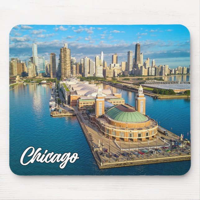 Mousepad Lago Michigan, Chicago, Illinois, EUA (Frente)