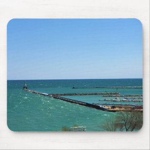 Mousepad Lago Michigan, Port Washington, Wisconsin