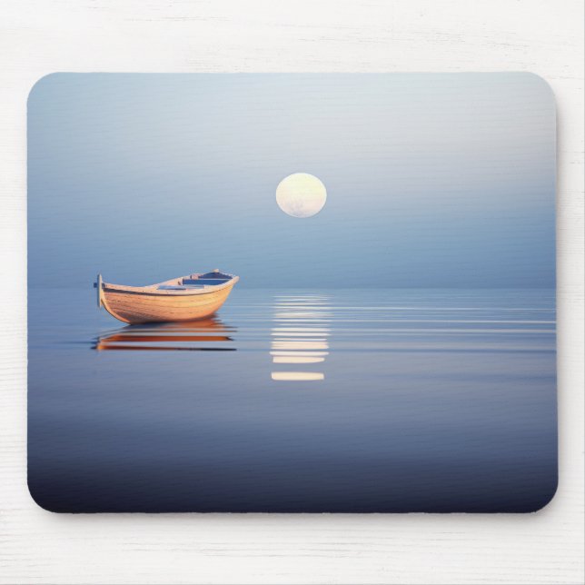 Mousepad Lago Mist Moon Light Tranquil Pacífico (Frente)