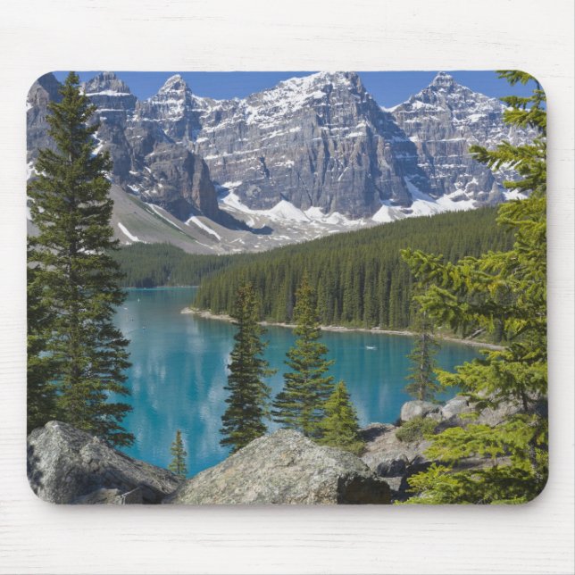 Mousepad Lago Moraine, Rochas Canadenses, Alberta, Canadá (Frente)