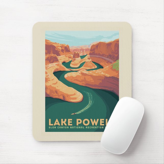 Mousepad Lago Powell | Arizona e Utah (Com mouse)
