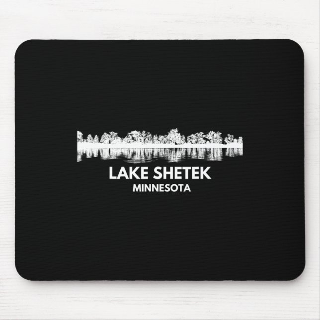 Mousepad Lago Shetek Viagem Minnesota Divertida Caçada de V (Frente)