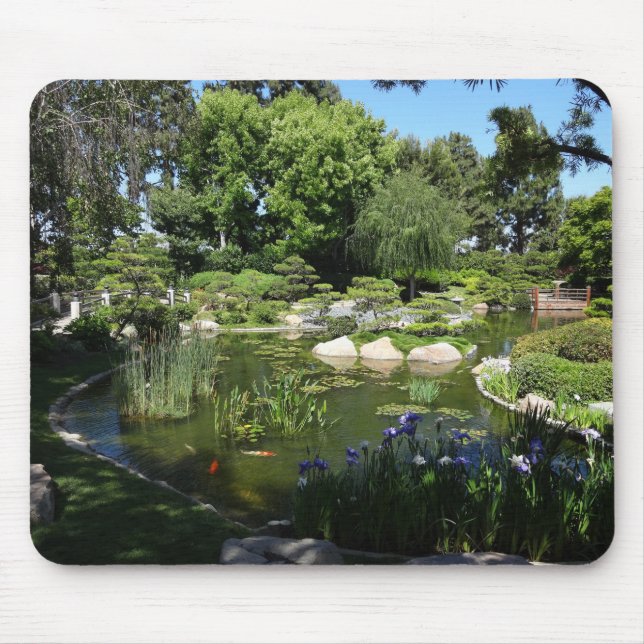 Mousepad Lagoa de Koi do jardim e tapete do rato japoneses (Frente)