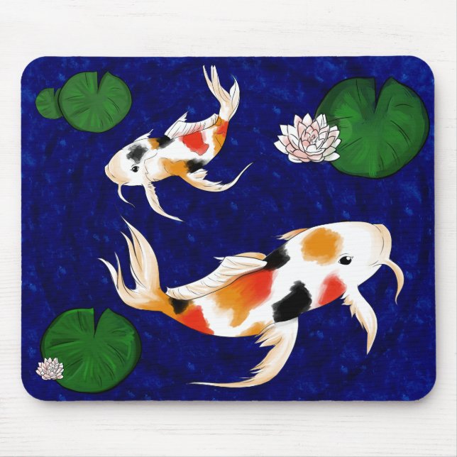 Mousepad Lagoa de peixes de Koi (Frente)