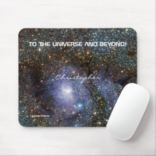 Mousepad Lagoon nebula custom name astronomy