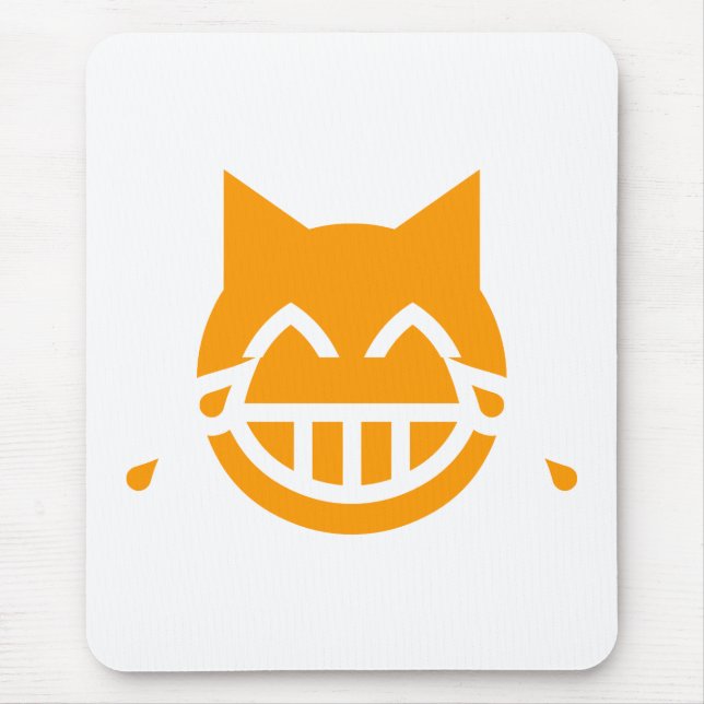 Mousepad Lágrimas de Joy Emoji Cat (Frente)