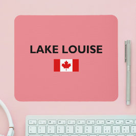 Mousepad Lake Louise Canada Flag Light-Color