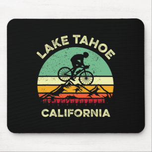 Mousepad Lake Tahoe Califórnia Mountain Biking Retro Montan
