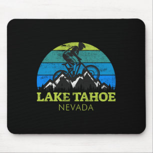 Mousepad Lake Tahoe Nevada Mountain Bike Mtb Souvenir Vinta