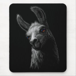 Mousepad Lama de recorte com traços em preto