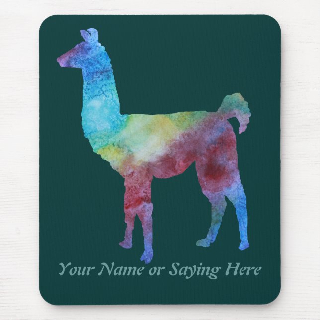 Mousepad Lamas coloridos (Frente)