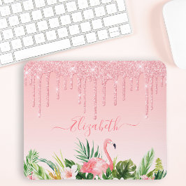 Mousepad Lamas Tropicais De Cores Aquáticas