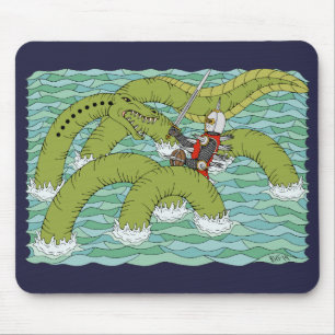 Mousepad Lambton Worm e Knight