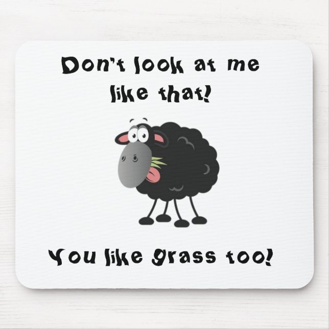 Mousepad Lâmpada Longa Perdida: Grama Comendo Ovelha Negra (Frente)