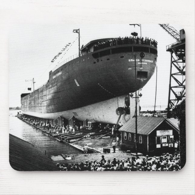 Mousepad Lançamento do Edmund Fitzgerald 6-8-1958 (#1) (Frente)