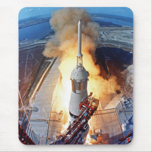 Mousepad Lançamento do foguete Apollo 11 Lua Landing