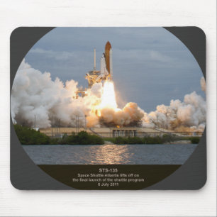 Mousepad Lançamento final STS-135 Atlantis do vaivém